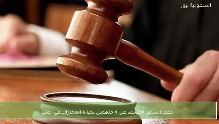 حكم بالسجن المشدد على 4 متهمين بحيازة المخدرات في المنيا