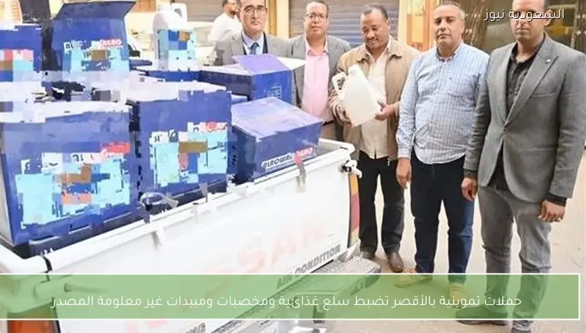 حملات تموينية بالأقصر تضبط سلع غذائية ومخصبات ومبيدات غير معلومة المصدر