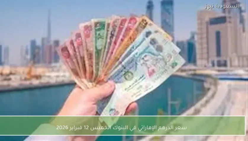 سعر الدرهم الإماراتي في البنوك الخميس 12 فبراير 2026