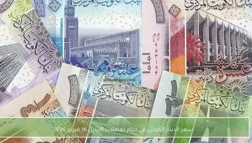 سعر الدينار الكويتي في ختام تعاملات الاثنين 16 فبراير 2026