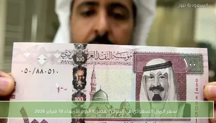 سعر الريال السعودي في البنوك المصرية اليوم الأربعاء 18 فبراير 2026