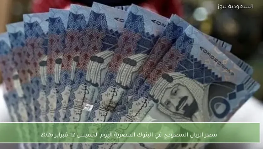 سعر الريال السعودي في البنوك المصرية اليوم الخميس 12 فبراير 2026