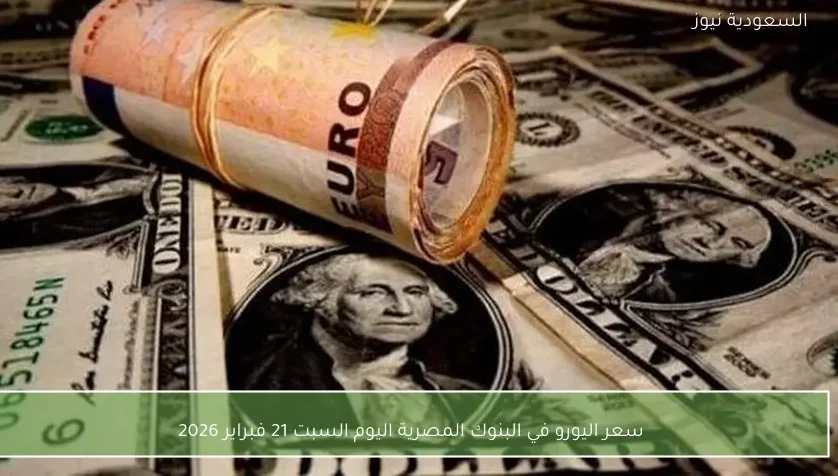 سعر اليورو في البنوك المصرية اليوم السبت 21 فبراير 2026
