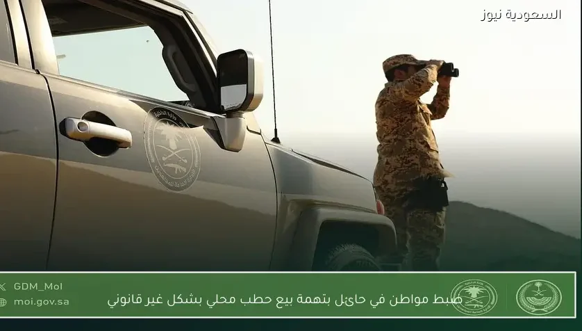 ضبط مواطن في حائل بتهمة بيع حطب محلي بشكل غير قانوني