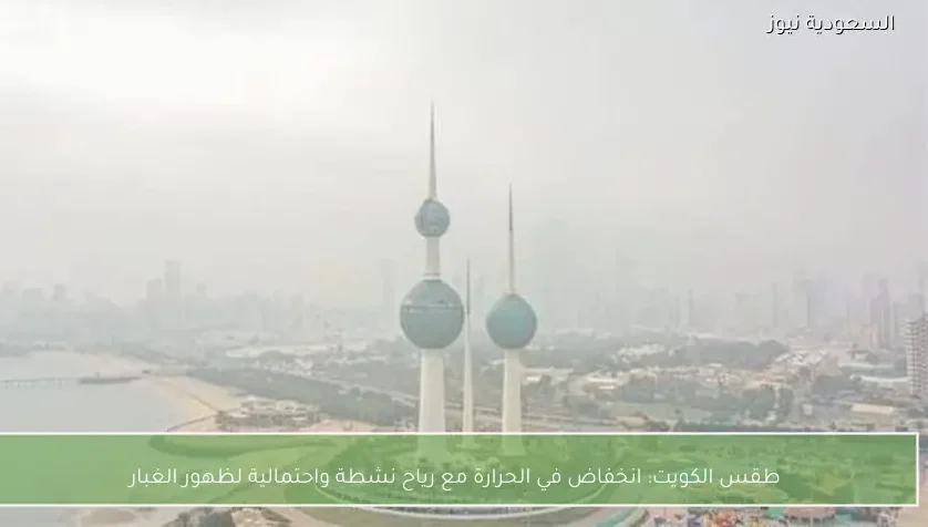 طقس الكويت: انخفاض في الحرارة مع رياح نشطة واحتمالية لظهور الغبار