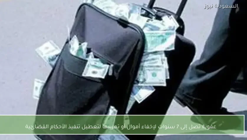 عقوبة تصل إلى 7 سنوات لإخفاء أموال أو تهريبها لتعطيل تنفيذ الأحكام القضائية