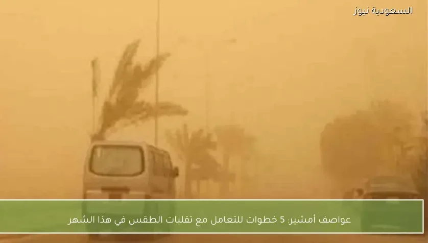عواصف أمشير: 5 خطوات للتعامل مع تقلبات الطقس في هذا الشهر