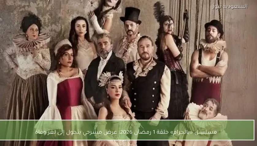 مسلسل «بالحرام» حلقة 1 رمضان 2026: عرض مسرحي يتحول إلى لغز وفاة