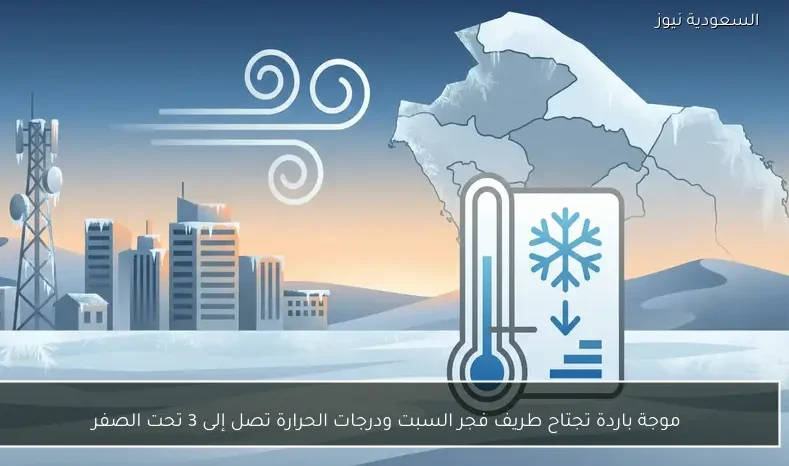 موجة باردة تجتاح طريف فجر السبت ودرجات الحرارة تصل إلى 3 تحت الصفر