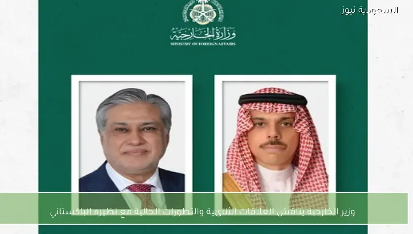 وزير الخارجية يناقش العلاقات الثنائية والتطورات الحالية مع نظيره الباكستاني