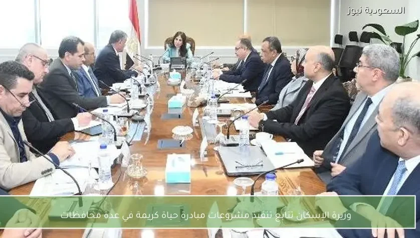 وزيرة الإسكان تتابع تنفيذ مشروعات مبادرة حياة كريمة في عدة محافظات