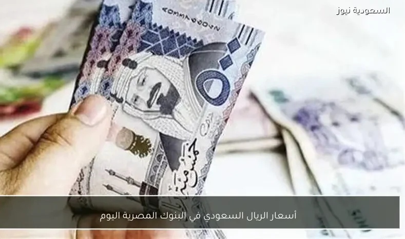 أسعار الريال السعودي في البنوك المصرية اليوم