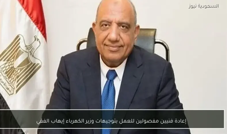 إعادة فنيين مفصولين للعمل بتوجيهات وزير الكهرباء إيهاب الفقي