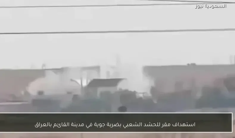 استهداف مقر للحشد الشعبي بضربة جوية في مدينة القائم بالعراق