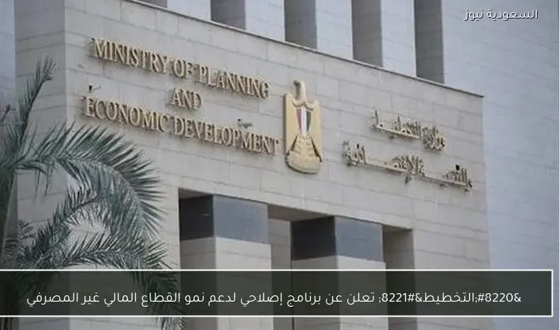 “التخطيط” تعلن عن برنامج إصلاحي لدعم نمو القطاع المالي غير المصرفي