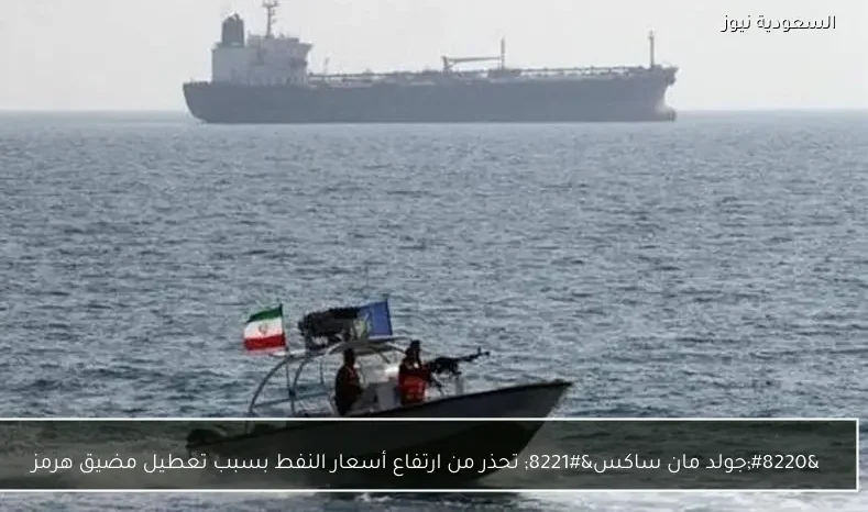 “جولد مان ساكس” تحذر من ارتفاع أسعار النفط بسبب تعطيل مضيق هرمز