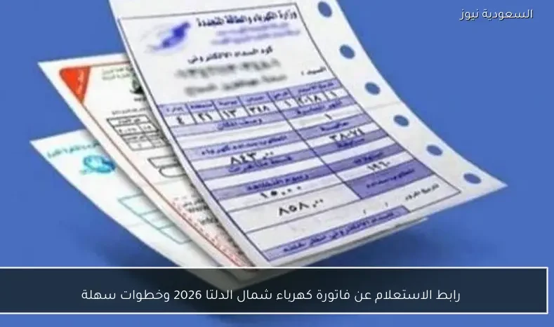 رابط الاستعلام عن فاتورة كهرباء شمال الدلتا 2026 وخطوات سهلة