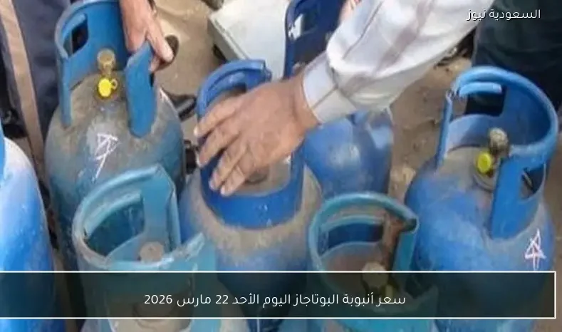 سعر أنبوبة البوتاجاز اليوم الأحد 22 مارس 2026