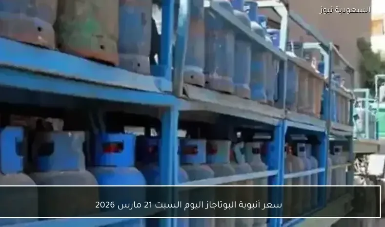 سعر أنبوبة البوتاجاز اليوم السبت 21 مارس 2026
