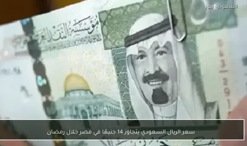 سعر الريال السعودي يتجاوز 14 جنيهًا في مصر خلال رمضان