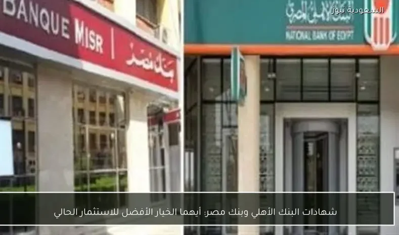 شهادات البنك الأهلي وبنك مصر: أيهما الخيار الأفضل للاستثمار الحالي